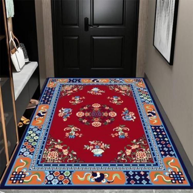 New Chinese Style Living Room Large Area Carpet Entrance Bedroom Carpet Anti Slip and Dirt Resistant