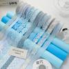 2/5yards Blue Theme Ribbon for Gift Packing Clothing Sewing Supplies DIY Hair Bows Decor Craft Accessories  Ribbons for Crafts