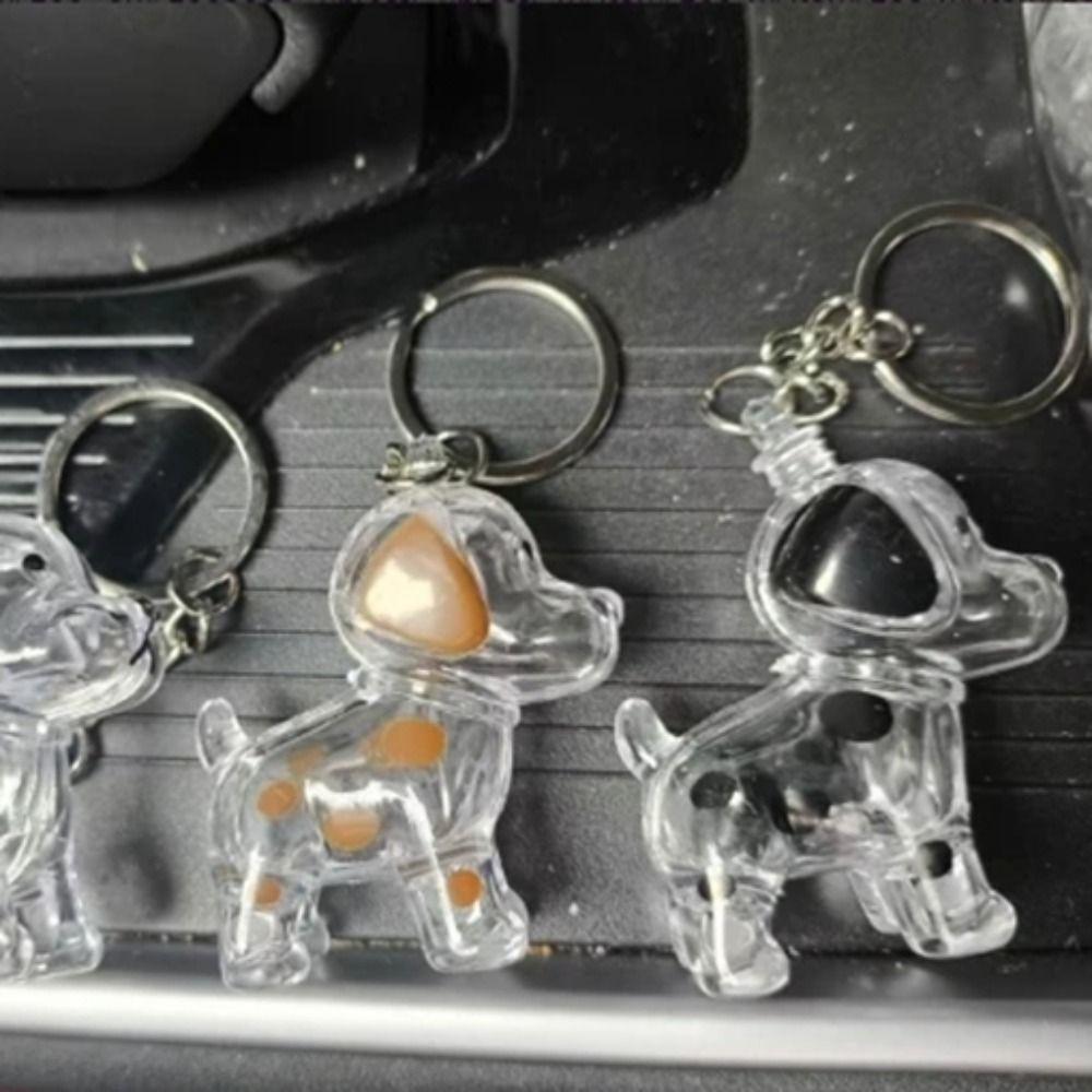 Dog Shape Pet Hair Keychain Hair Grooming Puppy Pendants Cartoon Dog Hair Storage Box Pet lovers