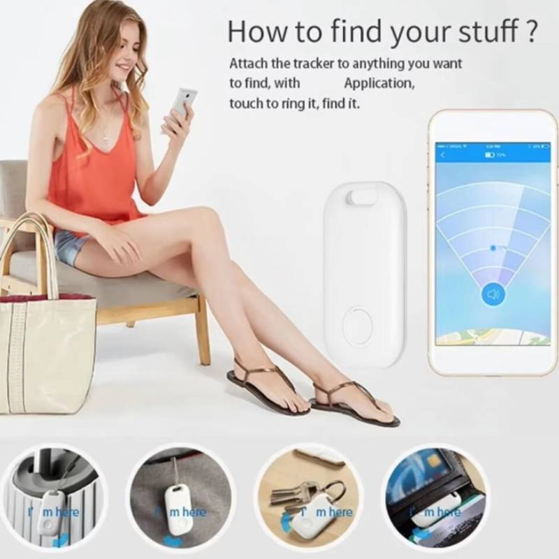 Bluetooth Smart Locator Keychain With Twoway Tracking For Keys And Pets