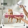 Cat Nail Trimming Holder Pet Grooming Hammock with Stand, Folding Table, Mesh Dog Washing Station for Cats Dogs Portable Bathing