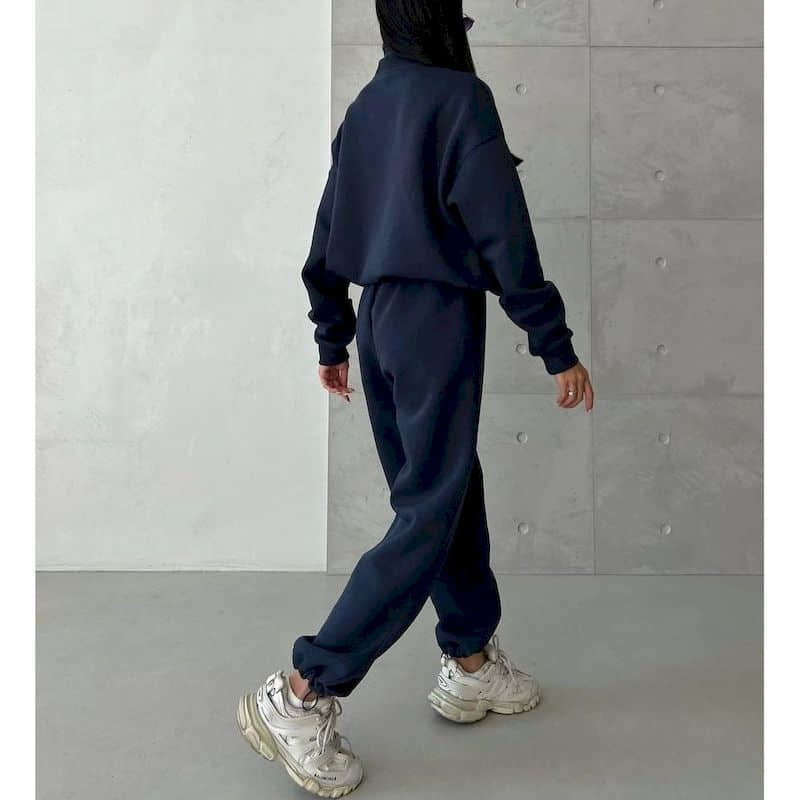 Ensembles de Pantalons Sportifs Solides Décontractés Manches Longues Sweat à Capuche Taille Élastique Pantalons Harem Ensembles Deux Pièces Tenues pour Femmes Nouveautés en Ensembles Assortis