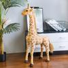 Giraffa di Peluche Grande Morbida Realistica Animali Giraffe della Vita Vera Bambola Morbida Decorazione per la Casa Oggetti di Scena per Foto Regalo di Compleanno