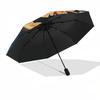 1pc Batman's Handsome Back Automatic Folding Umbrella - Compact 8-Rib Design, Durable Plastic & Iron1221L