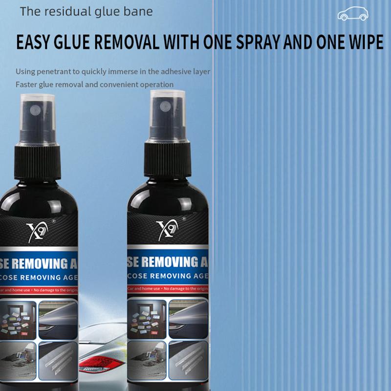 Adhesive Remover Spray Metal Wood Car Emblem And Label Removal Car Label Remover Safe For Glass Advertising Sticker Glue Remover