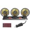 12v Air Conditioner Car Fan Adjustable Three Head Fan for Car, Portable Vehicle Cooling Fan, 2 Speeds Car Essentials Car Cooler Fan for SUV, RV,