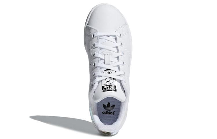 adidas Oryginalne Stan Smith J Antypoślizgowe, Odporne na ścieranie, Oddychające Niskie Buty do skateboardingu dla dzieci Białe AQ6272