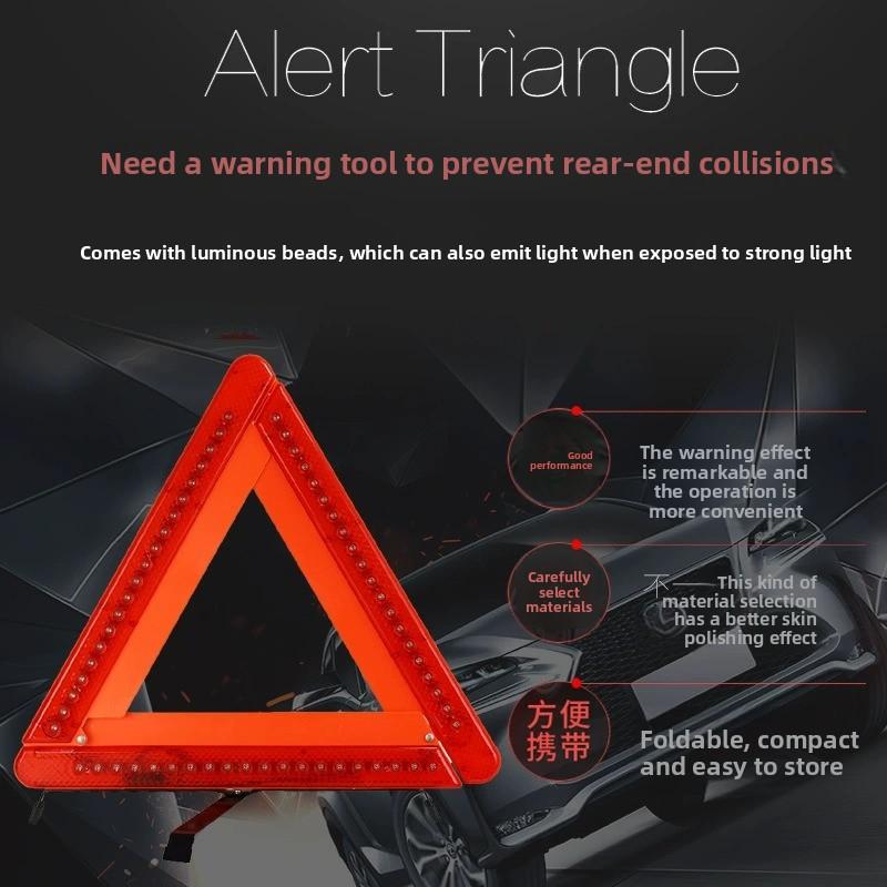 Señal de advertencia reflectante LED para coche, luz de seguridad para estacionamiento, accesorios de auto