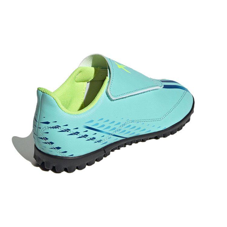 Adidas X Speedportal .4 H/L TF Firm Artificial Grass Synthetic Leather Comfortable Round Toe Low top Kids' Soccer Shoes GY9685