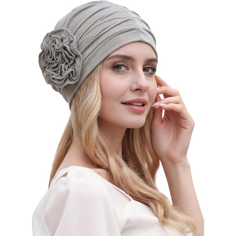 Chemo Turban for Women Headwear Soft Cancer Head Scarf Hats Beanie Elastic Hair Wraps