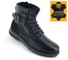 DOCKERS by Gerli Boots - Herren Winter Stiefel Gefüttert Leder Schwarz 51GL102-140100 ORIGINAL