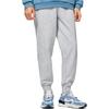 Li-Ning סדרת אנטי-וו צבע אחיד הדפסת אותיות שרוך בטנת פליז מכנסי טרנינג רפויים גברים תחתונים פרחוני-אפור בהיר AKLSB89-3