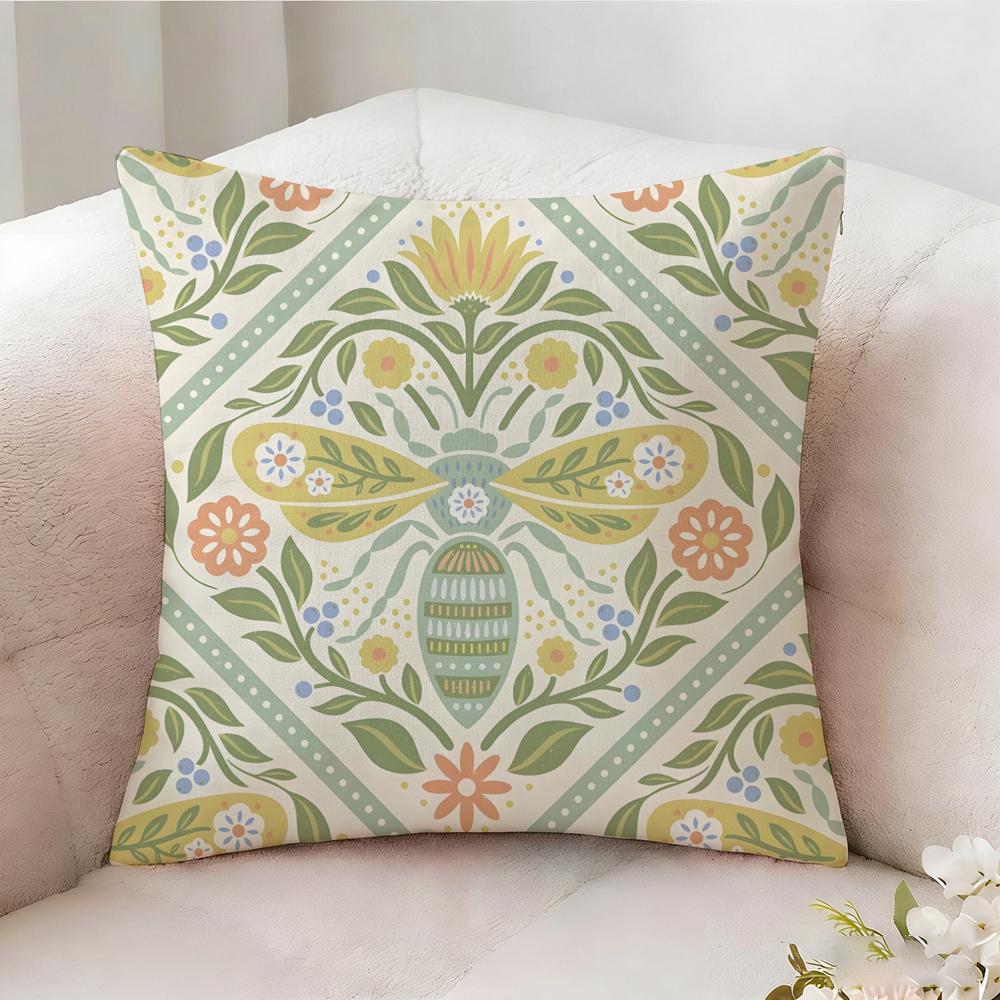 Blue Bird Home Decor Print Pillow Case Pillowcase Doublesided Printed Sofa Cushion Bedroom Headboard Pillow