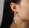 Surgical Steel Earrings Hanging Silver Boho