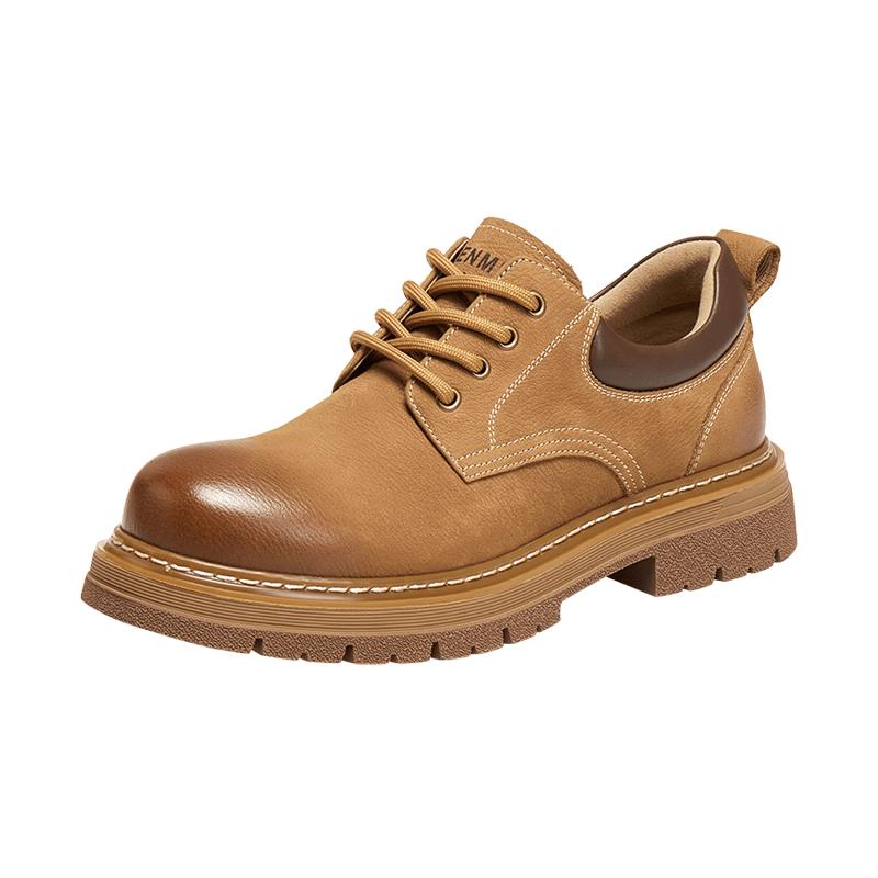 Tianmeiyi Men s British Style Lace-up Leather Shoes 39