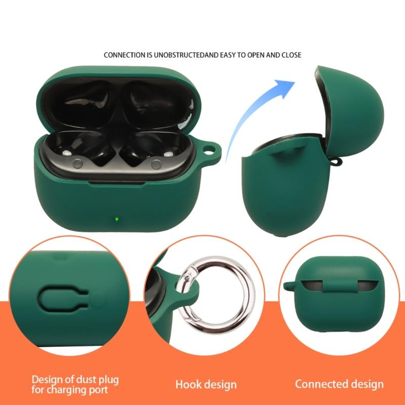 Soft Silicone Case Cover for Dedicated Earphone Case Secure Grip Easy Access Scratches Resistant Housing Skin