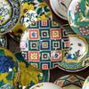 Waza no Kura Stylish Kutani ware small colored cobblestone ceramic small serving branded Japanese - plates, masterpieces, Ko-Kutani pattern, plates,