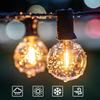 String Warm LED E12 Indoor and Outdoor Perfect for Summer and Shop Decorations USB-Powered Lights, 15M, White, Rainproof, 25+2 Bulbs, Base,