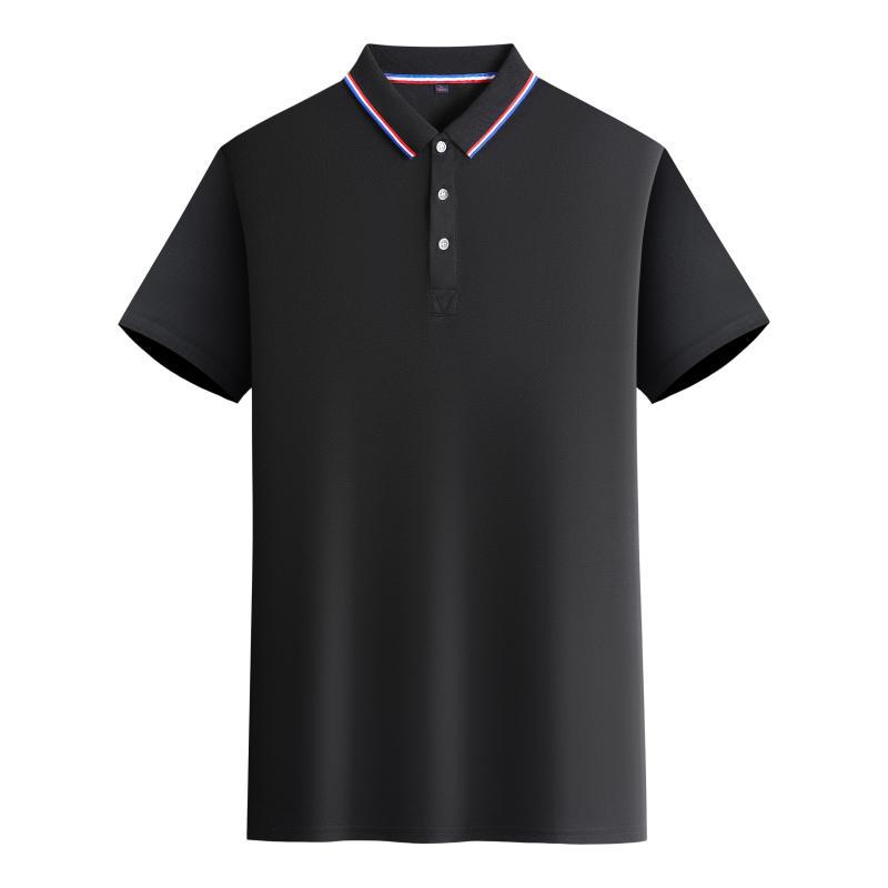 Summer Short Sleeved Polo Shirt Collar Short Sleeves Casual Fashionable Comfortable Solid Color Simple Men's Women's Polo Shirt