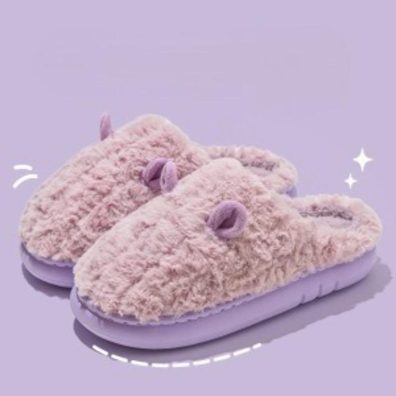 

Новые милые хлопковые туфли для женщин, домашние теплые тапочки Fits 39-40 фиолетовый