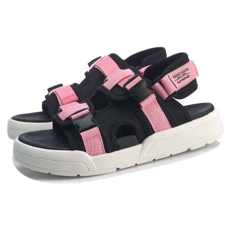 Li Ning Coca Beach Sandals Women's Geranium Pink AGUP002-2