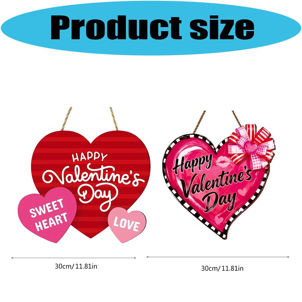 Classical 30cm Heart Shape Wood Plaque Offering Two Color Choice For Individualized Loves Expression In Various Setting