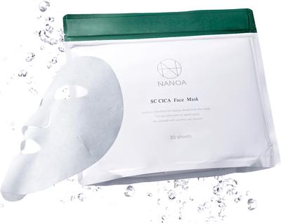 NANOA Shika Tägliche Gesichtsmaske Menschliche Stammzellen Tuchmaske Anti-Aging EGF Feuchtigkeitsspendend Hochwertige Baumwolle Gesichtsmaske 30 Stück (NANOA) (1 Stück)
