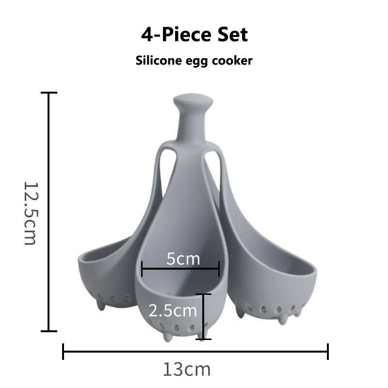 Wholesale Boiled Eggs with Silicone Cooking Tools Convenient to use Home Steaming Stands Creative Egg Trays Simple Kitchen Tools