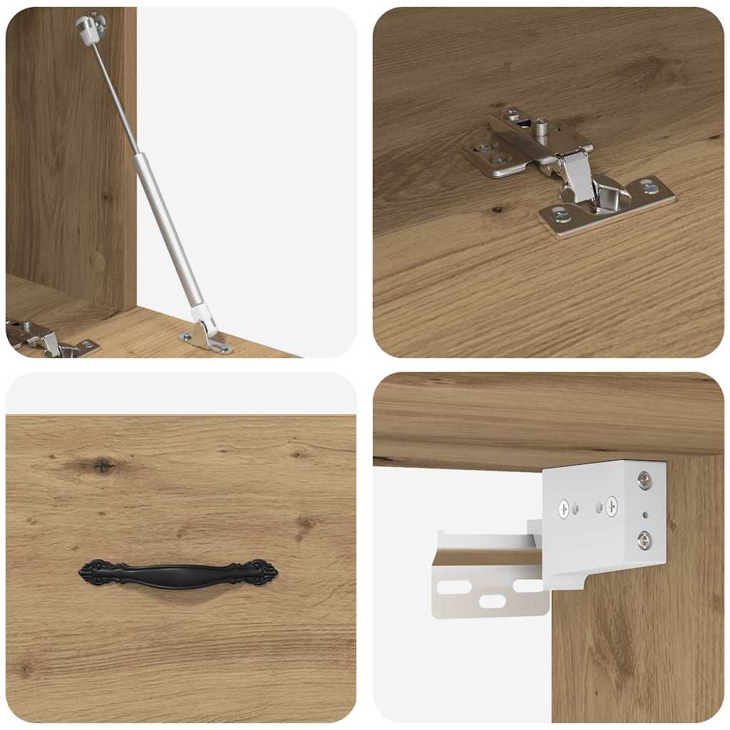 Wall Cabinet 100 X 36.5 X 35 Cm Engineered Wood Artisan Oak