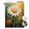 Frameless Pearl Painting Kit Daisy Pattern DIY Bead Art Canvas Easy Creative Craft for Beginners Home Wall Decor