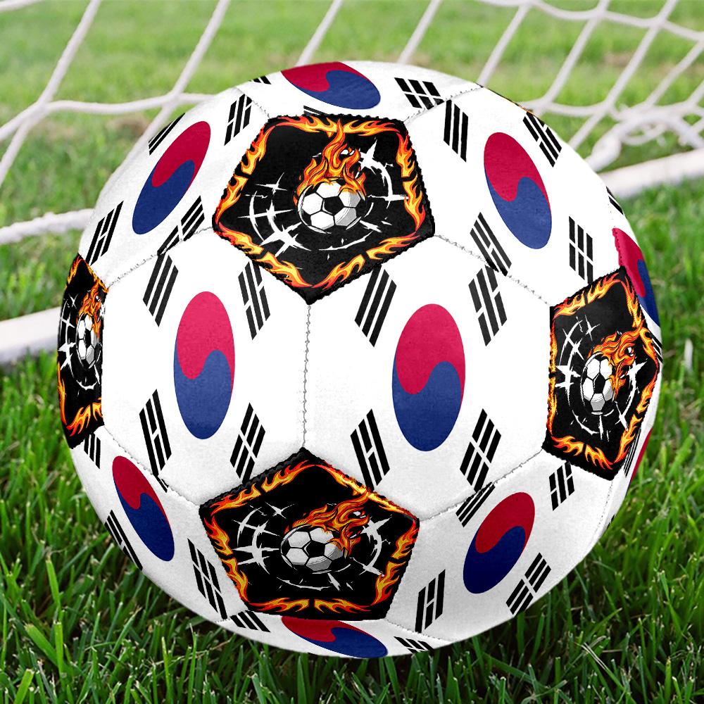 1pc Korean Sports Theme Size 5 Soccer Ball Professional Match Training Football Indoor &Outdoor Sports Ball Lightweight Durable c6647