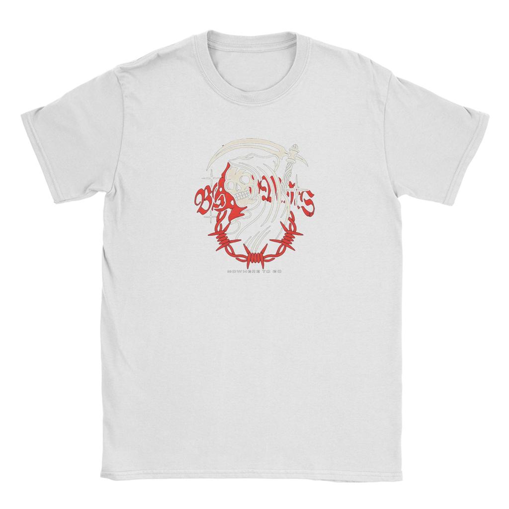 Vintage T-Shirt Beach B-Bad O-Omen Band Fashion T-Shirts 100% Cotton Tshirt for Man Y2K Casual Custom Short Sleeve Top Tees