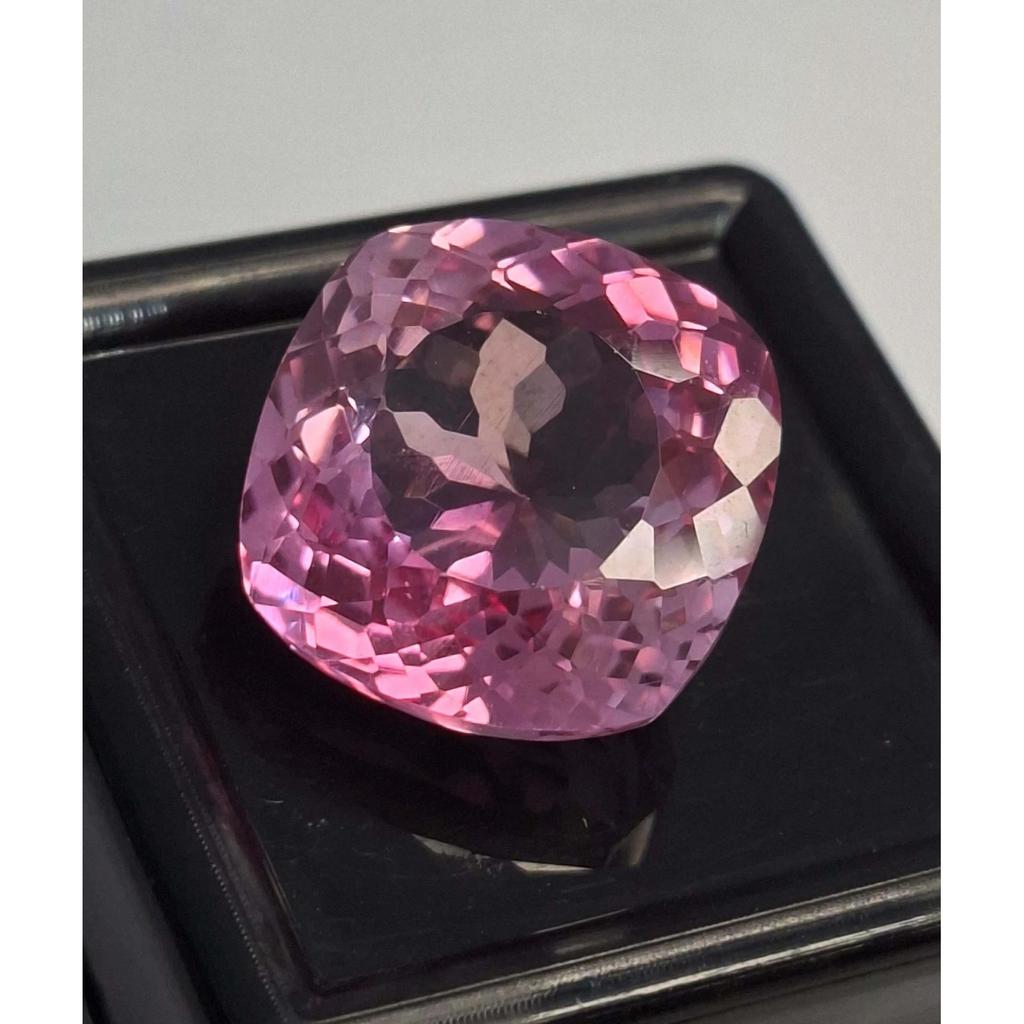 Certified Natural Pink Sapphire Cushion Cut 17-19 Ct Stunning Loose Gemstone