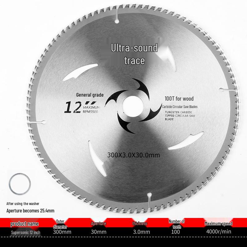10" Woodworking Saw Blade - 255MM/300MM Cutting, 14" Steel & Alloy Wood Saw Blade