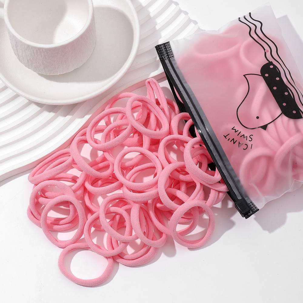 20/50Pcs Women Girls Basic Hair Band 4.5cm Simple Solid Colors Elastic Headband Hair Ropes Ties Hair Accessories Ponytail Holder