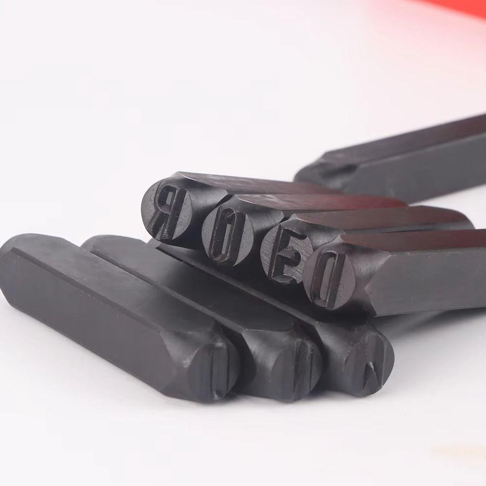 3-12.5 mm Digital Letter Stamp With Plastic Case Letter Stamp Punch Tools Leather Steel Punch