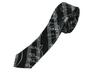 Casual Music Tie for Men: Stylish Musical Note, Border, and Dot Pattern (Black)