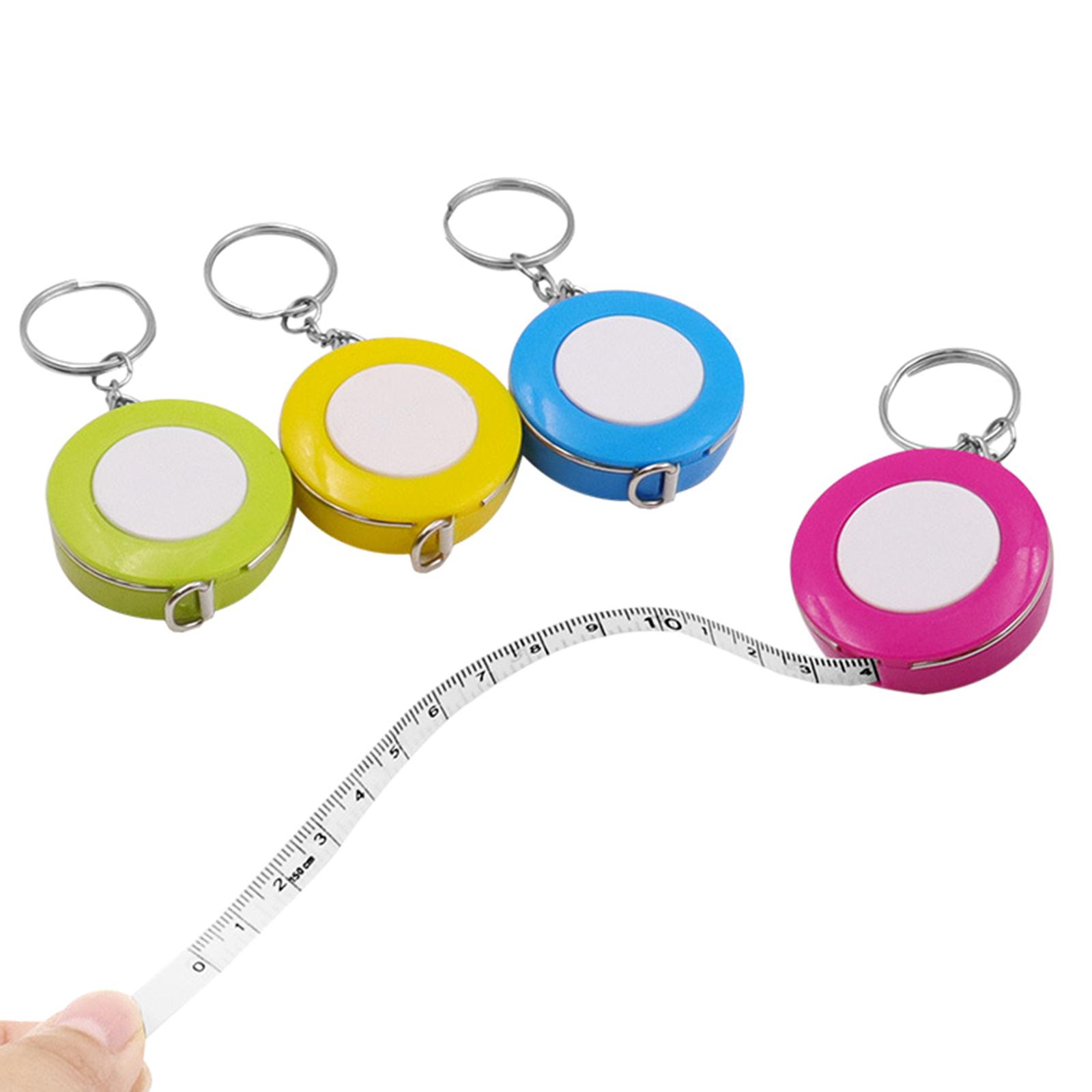 Candy Color Tape Measure with Keychian Metric Inch Retractable Measure Tape 1.5M 1
