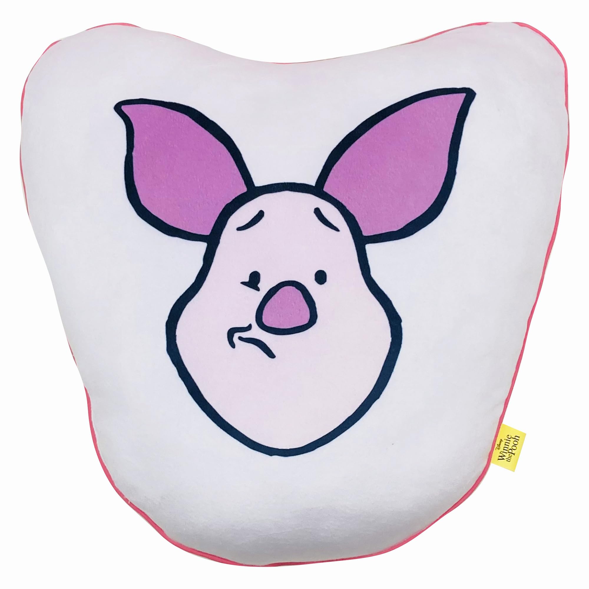 

MORIPiLO Disney Winnie the Pooh Piglet Body Pillow (Soft Die-Cut Cushion) Soft and Soft to the Touch, Soft Plush Toy, Nap Pillow, Approx. 40x40x10cm