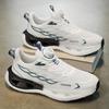 Summer men's shoes running new shock absorption rotating teen button sneakers popcorn sports running shoes