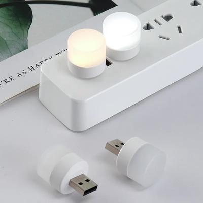 1/3/5 pezzi Lampada LED USB Plug 1W Super Bright Protezione degli occhi Luce da libro USB Computer Mobile Power Ricarica USB Luce notturna a LED