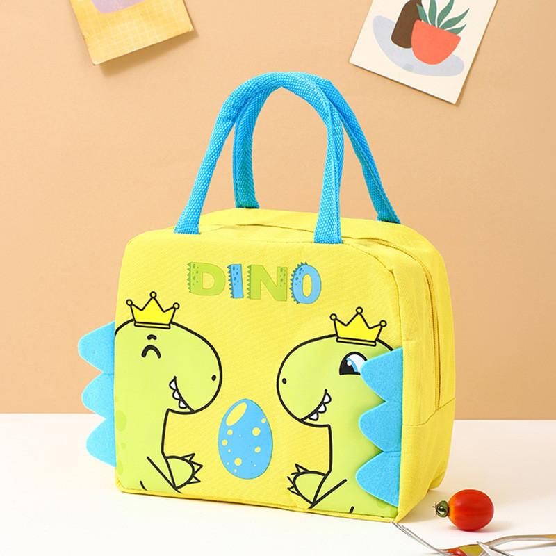 Lunch Bag Cartoon Oxford Cloth Aluminum Foil Insulated Bento Bag For School