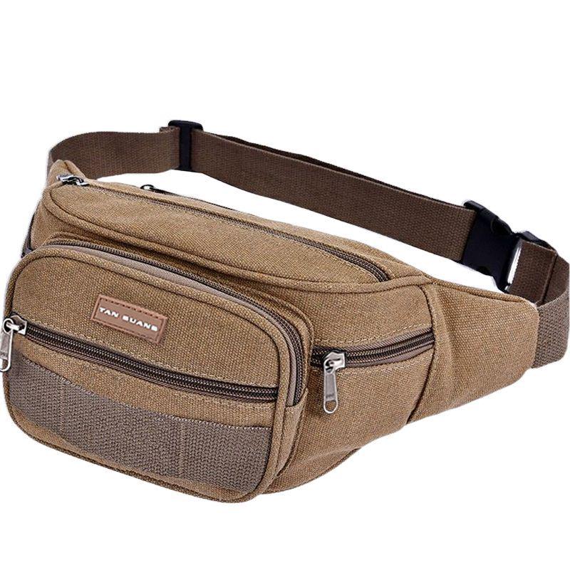 Durable Multi-layer Outdoor Waist Bag - Large Capacity for Running, Phone, Tools, and Money.