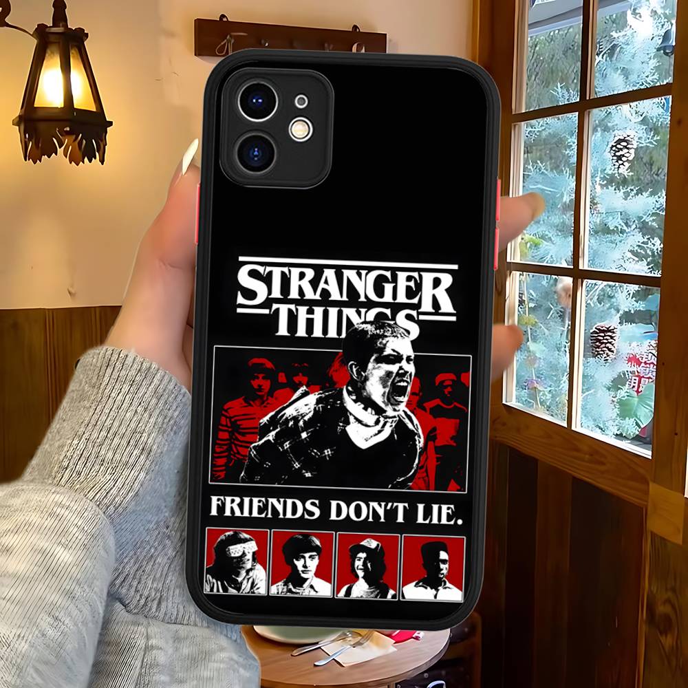 Hot S-Stranger T-Things Phone Case For IPhone 16 15 14 11 12 13 Pro Max Plus 12 XS Max Back Cover Matte Case