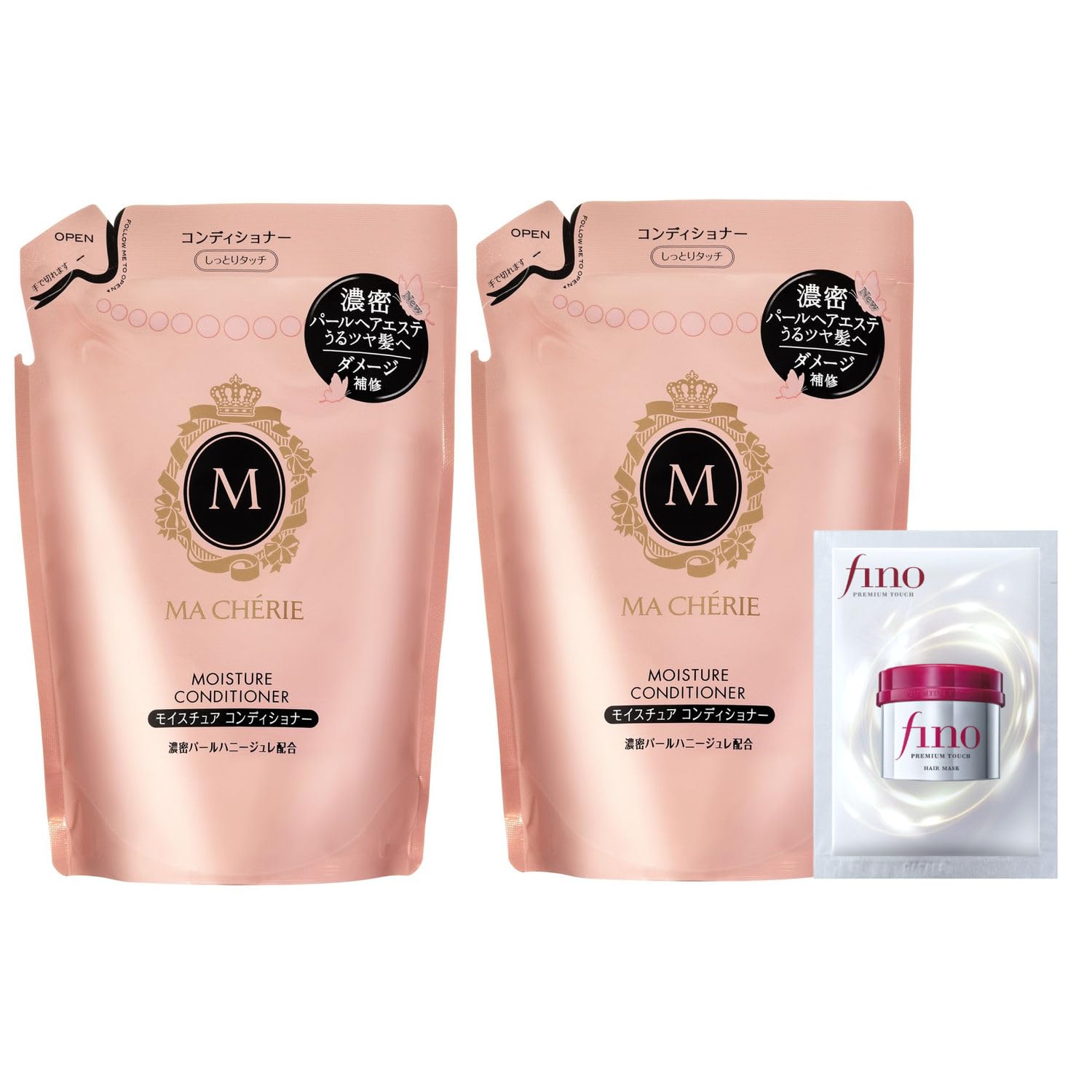 Bulk Purchase Ma Cherie Moisture Conditioner EX Refill x2 + Bonus Hydration Shine Moist Smooth Moisturizing Damage Repair