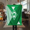 Werder Team Flanelldecke, Hohe Qualität, Bequem für Alle Jahreszeiten, Heimdekoration, Wärme und Komfort