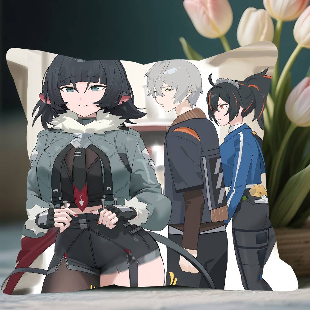 

Наволочка Zenless Zone Zero Съемная Моющаяся Наволочка – Мягкий Лен для Всех Сезонов 12x12Inch