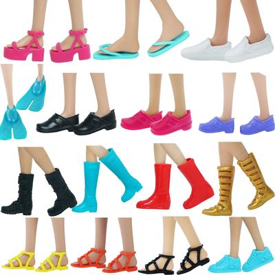 Mixed Style Doll Shes for 30cm Girl Doll Daily Wear Sandal Boots Slipper Mini Flat 11.5'' Doll 11.8 Inch Doll Kids Toy Gift Accessories