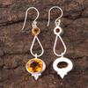 Natural Citrine Gemstone 925 Sterling Silver Jewelry Partywear Earrings 2.50" EE-132-5