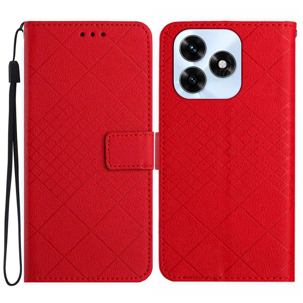 For Honor X5c Plus 4G Case Wallet Imprint PU Leather Flip Folio Phone Cover